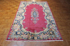 4'6'' x 7'5'' Persian Kerman Rug image 9