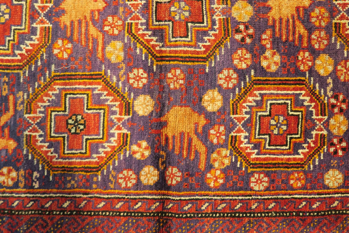 2' 7" x 4' 7" Persian Baluch Rug image 1
