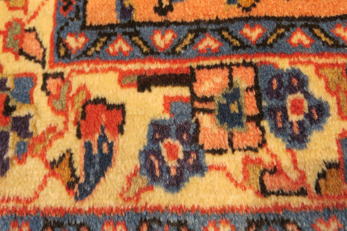 3' 3" x 3' 6" Persian Sarouk Rug
