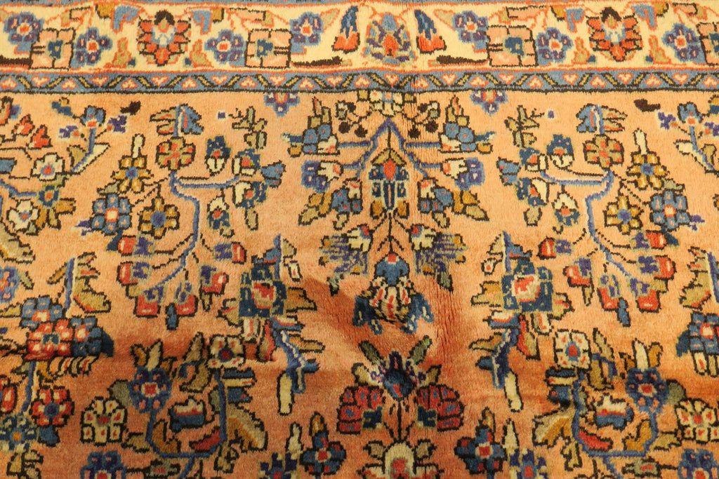 3' 3" x 3' 6" Persian Sarouk Rug