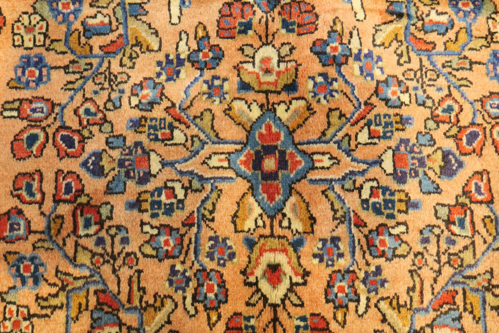 3' 3" x 3' 6" Persian Sarouk Rug