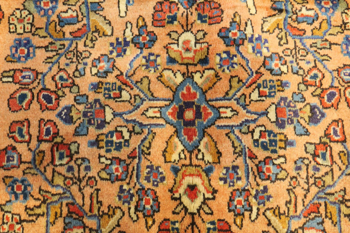 3' 3" x 3' 6" Persian Sarouk Rug