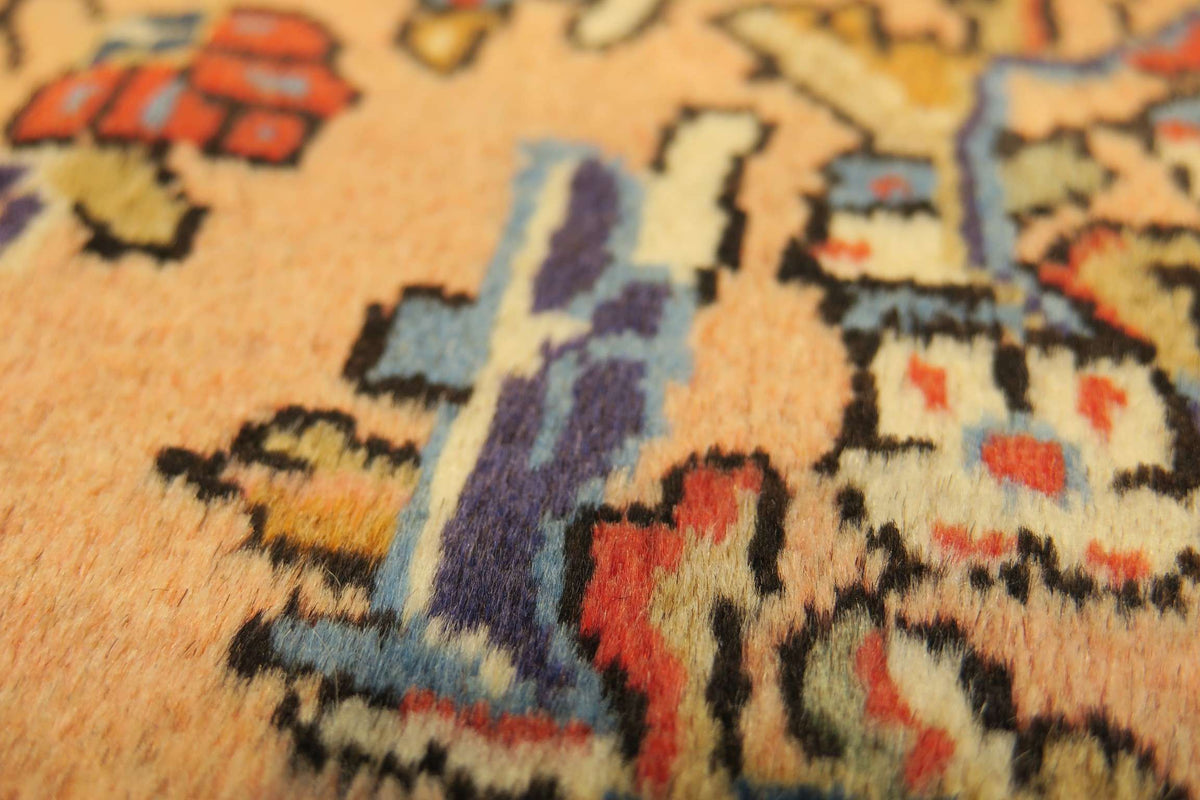 3' 3" x 3' 6" Persian Sarouk Rug