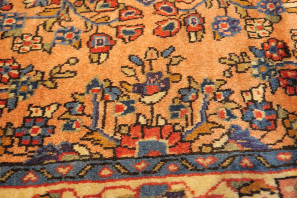 3' 3" x 3' 6" Persian Sarouk Rug