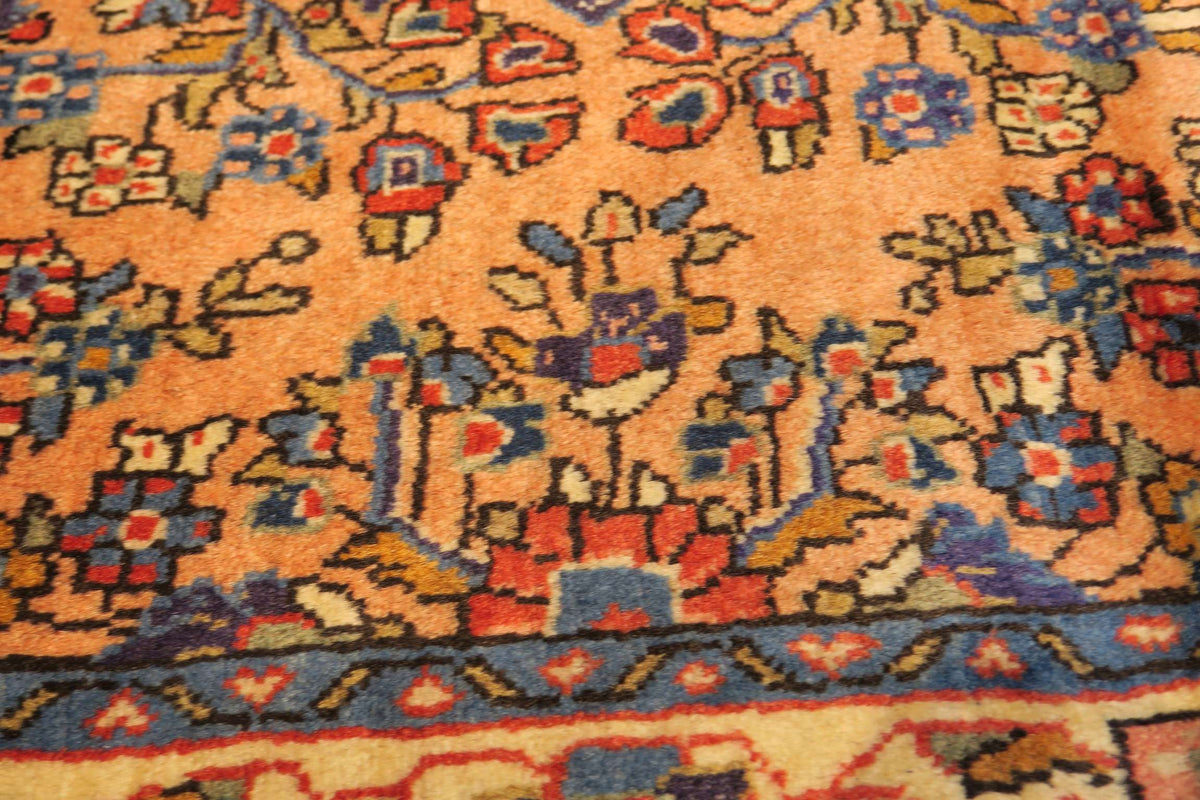 3' 3" x 3' 6" Persian Sarouk Rug