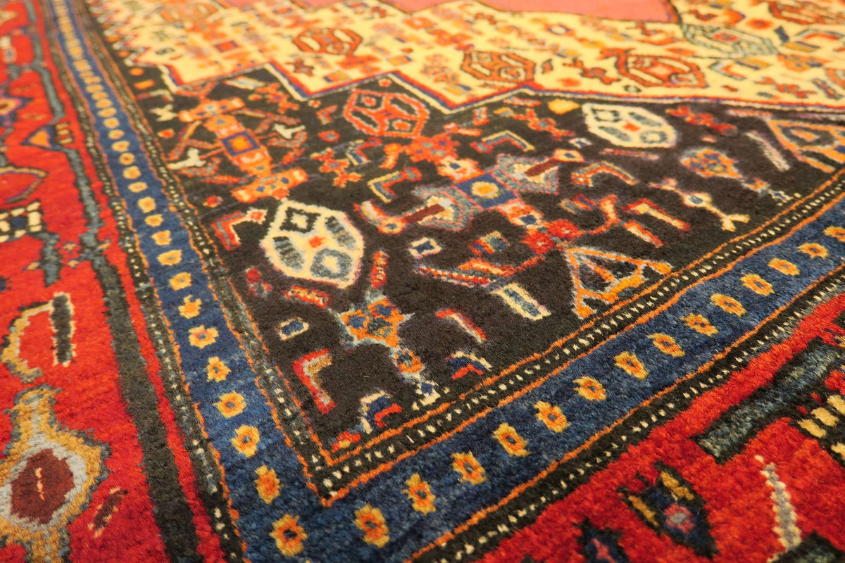 4' 1" x 5' 2" Persian Sanandaj Rug