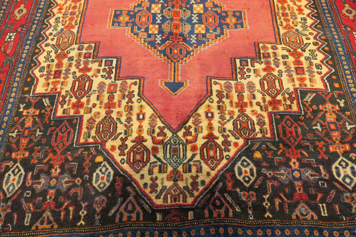 4' 1" x 5' 2" Persian Sanandaj Rug