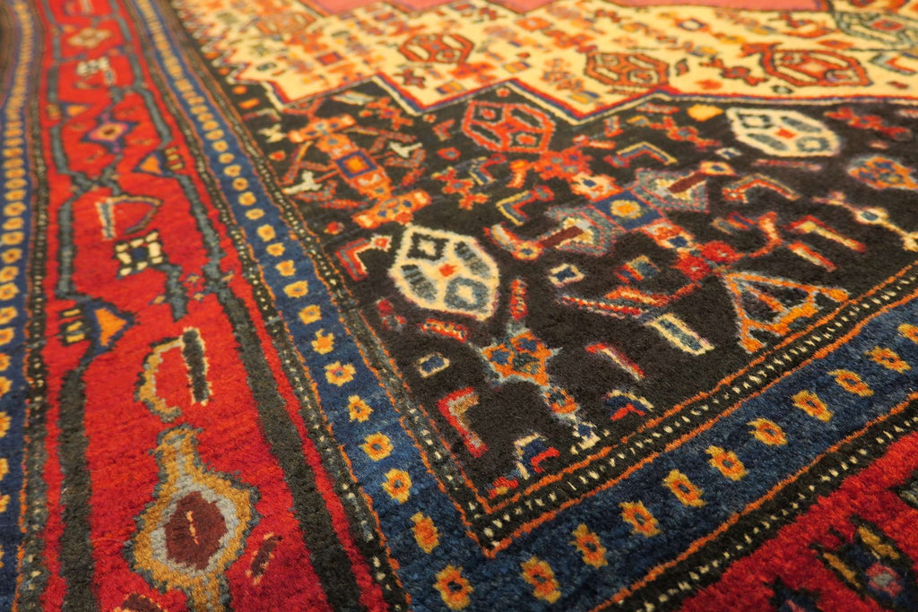 4' 1" x 5' 2" Persian Sanandaj Rug