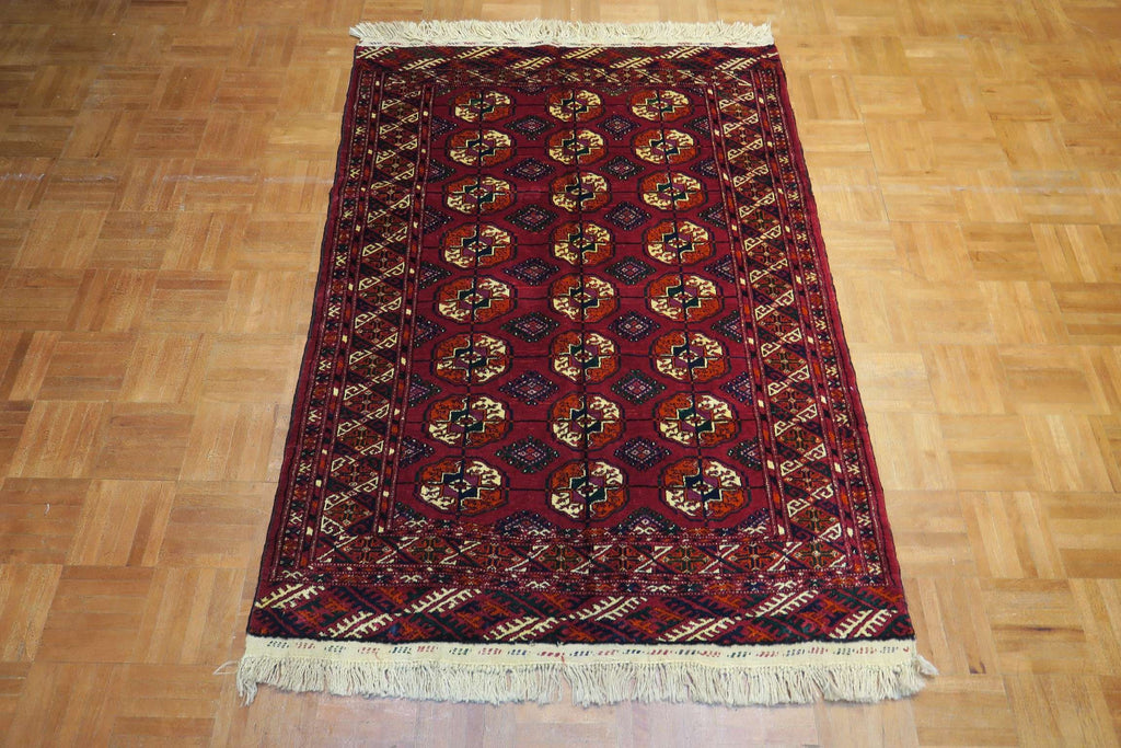 4' 9" x 3' 5" Persian Turkeman Rug
