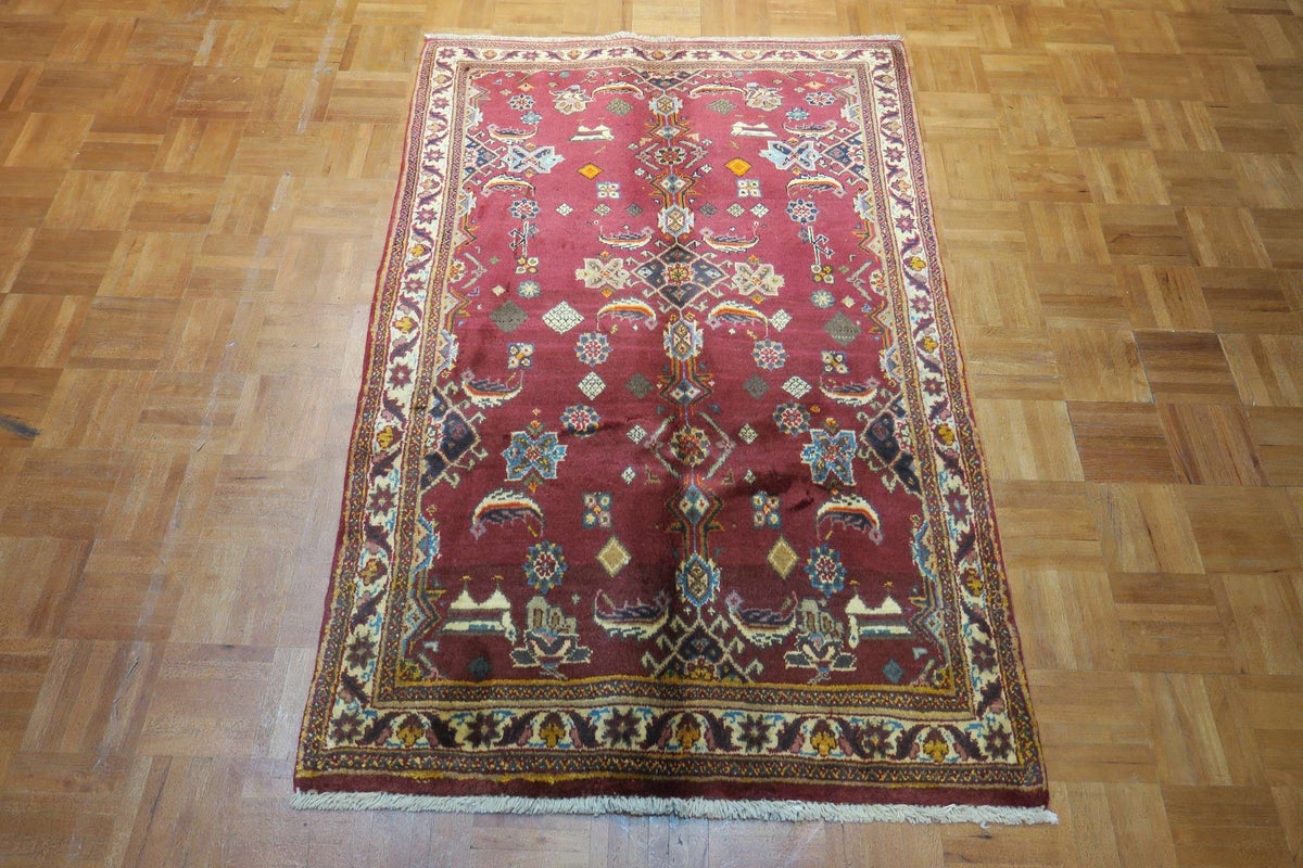 3' 4" x 4' 10" Persian Shiraz Rug