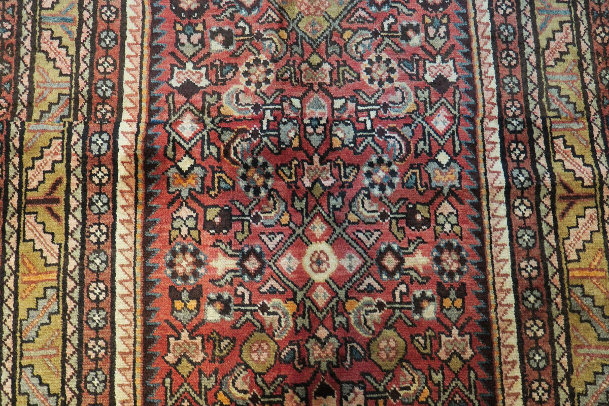 3' 6" x 8' 2" Vintage Hamadan Runner