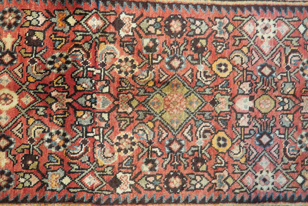 3' 6" x 8' 2" Vintage Hamadan Runner