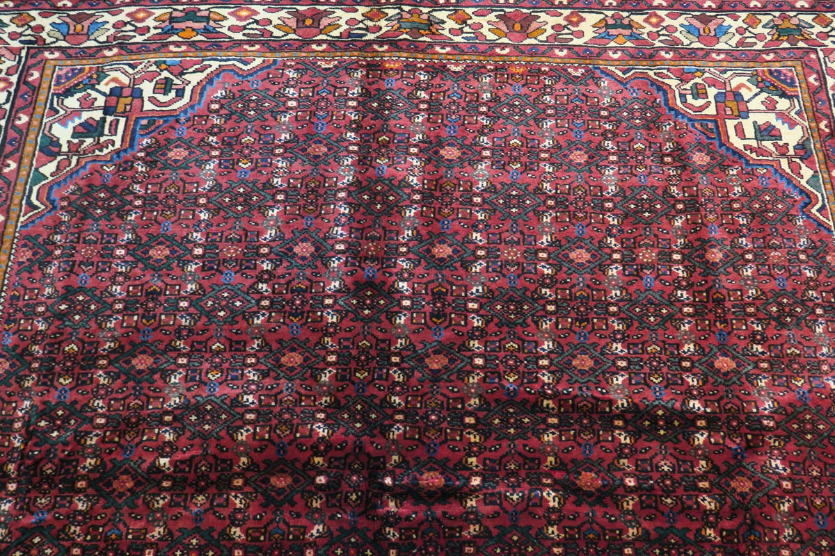 6' 9" x 10' 4" Persian Hamadan Rug