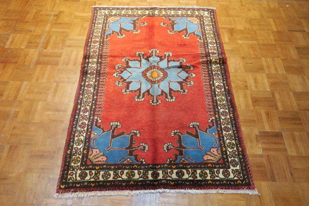 3' 6" x 5' 2" Persian Hamadan Rug