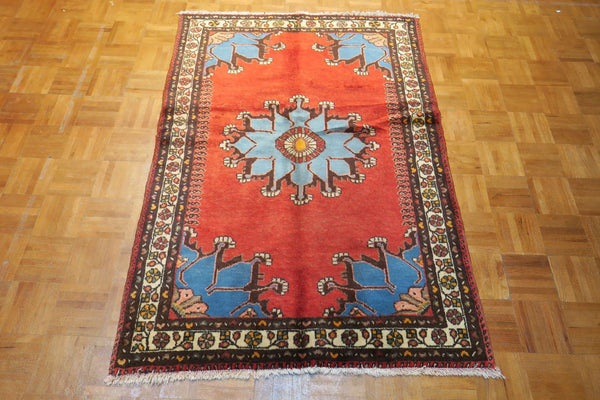 3' 6" x 5' 2" Persian Hamadan Rug
