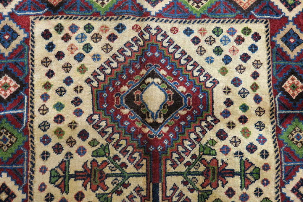 2' 6" x 4' 3" Vintage Yalameh Rug