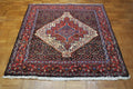 4' 2" x 4' 7" Persian Sanandaj Rug