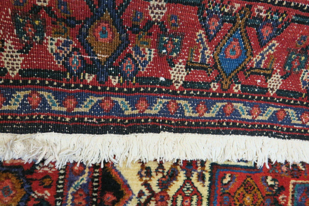 4' 2" x 4' 7" Persian Sanandaj Rug