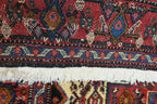 4' 2" x 4' 7" Persian Sanandaj Rug