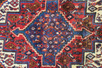 4' 2" x 4' 7" Persian Sanandaj Rug
