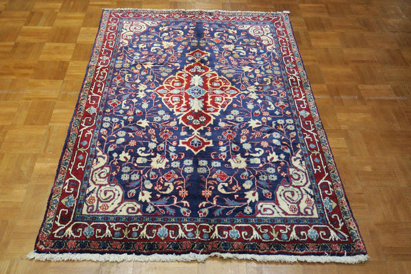 3' 5" x 5' 1" Persian Sarouk Rug