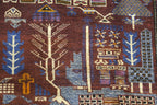 2' 5" x 4' 6" Vintage Baluch Rug