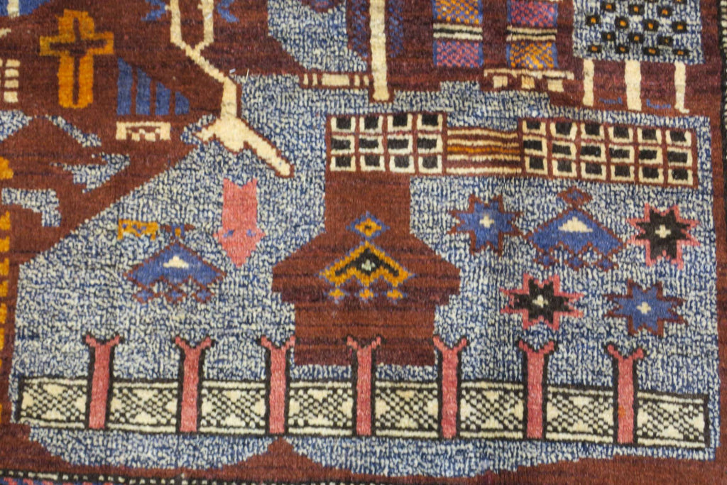 2' 5" x 4' 6" Vintage Baluch Rug