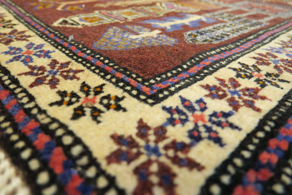 2' 5" x 4' 6" Vintage Baluch Rug