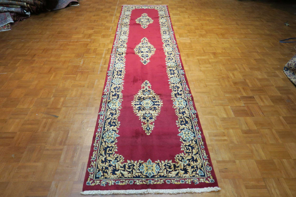 3'2'' x 12'9'' Persian Kerman Runner