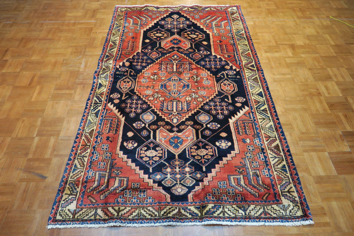 4' 4" x 7' 0" Persian Hamadan Rug