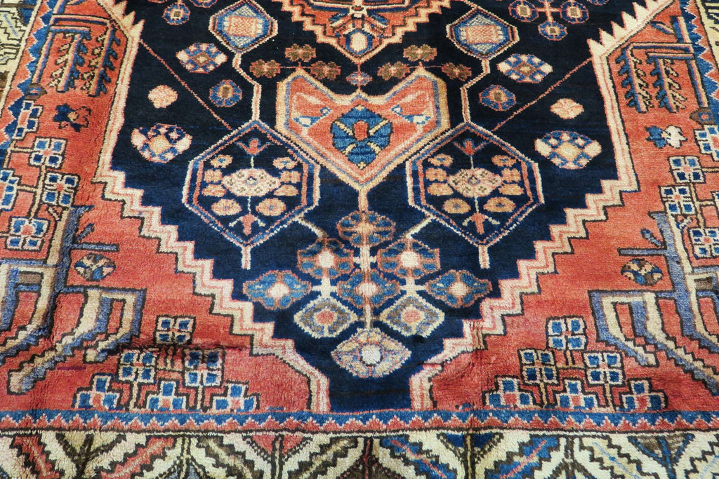 4' 4" x 7' 0" Vintage Hamadan Rug