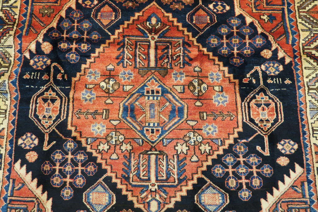 4' 4" x 7' 0" Vintage Hamadan Rug