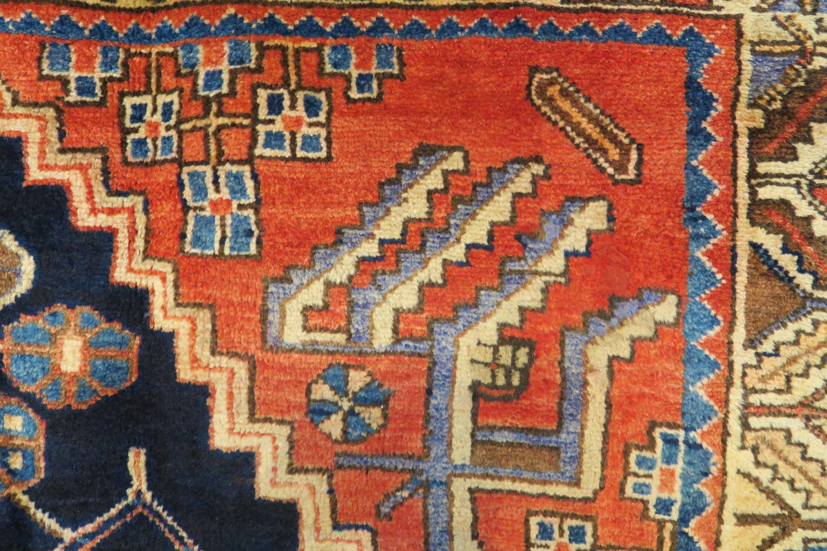 4' 4" x 7' 0" Vintage Hamadan Rug