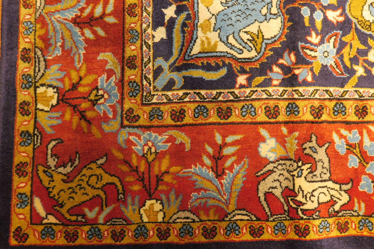 4' 4" x 7' 1" Persian Shahreza Rug