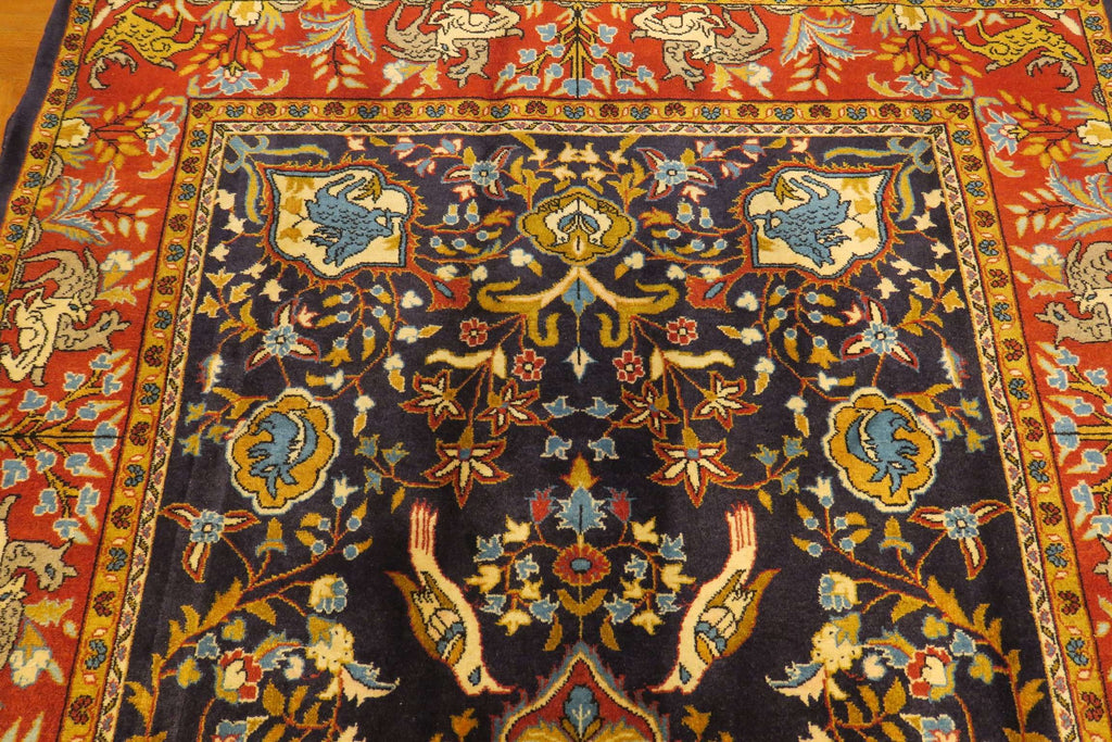 4' 4" x 7' 1" Persian Shahreza Rug
