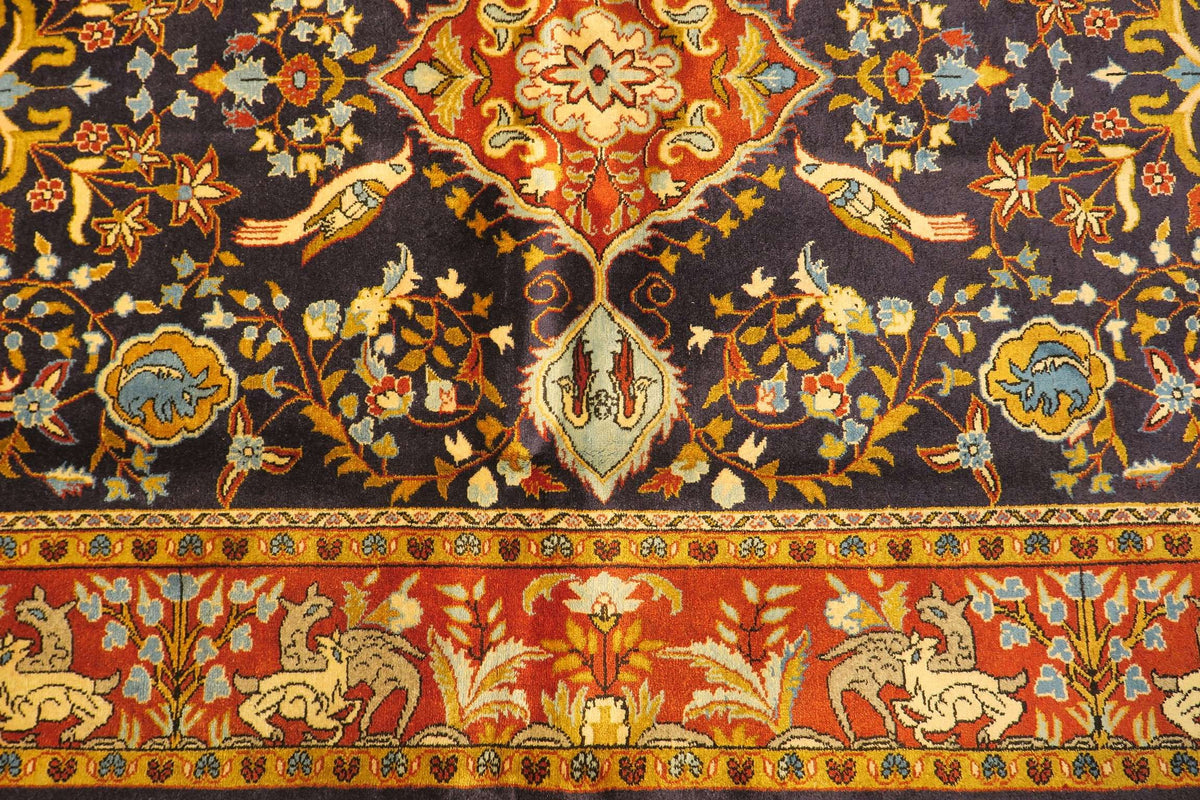 4' 4" x 7' 1" Persian Shahreza Rug