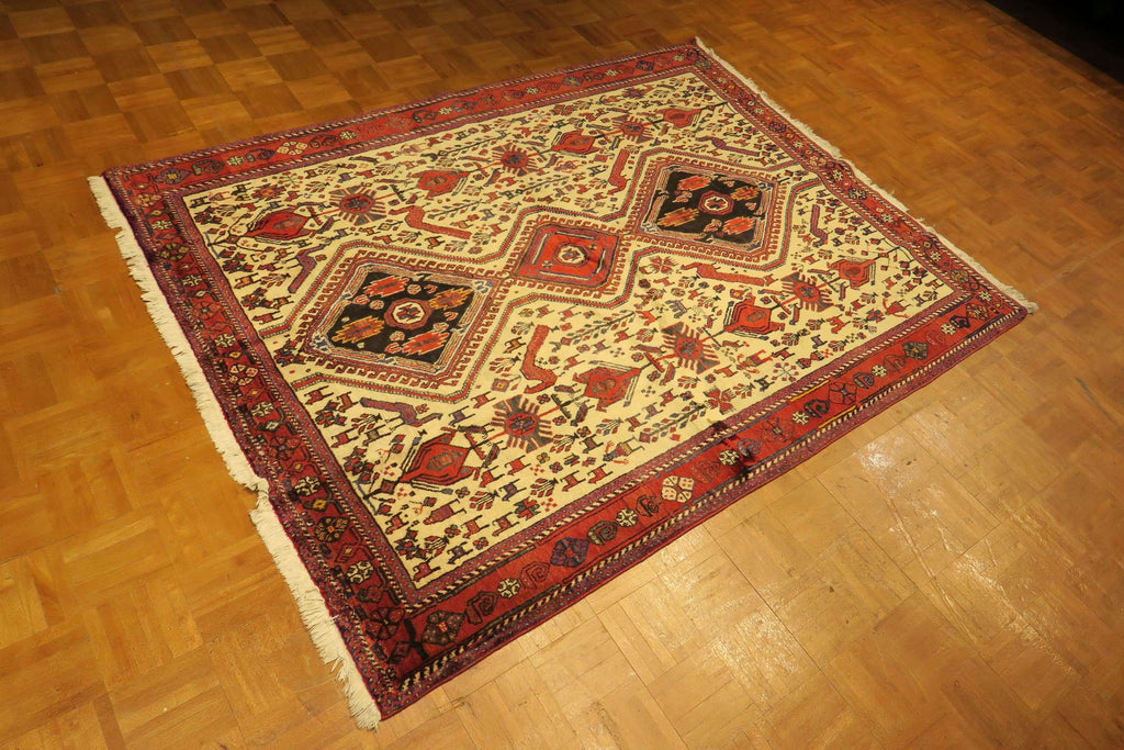 5' 1" x 6' 7" Persian Sirjan Rug