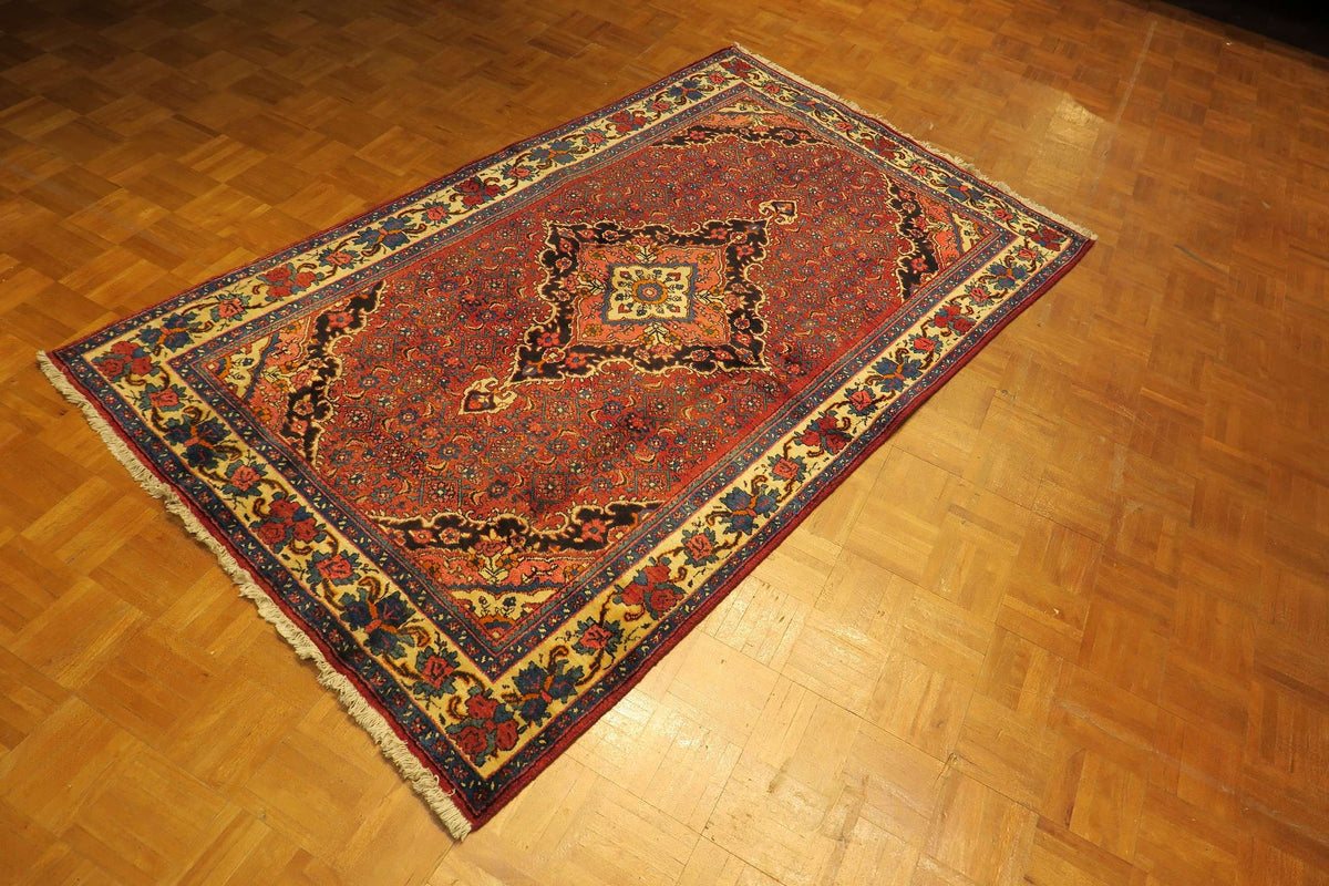 4' 3" x 7' 2" Persian Zanjan Rug