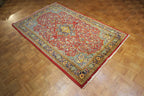 4' 5" x 6' 10" Persian Sarouk Rug