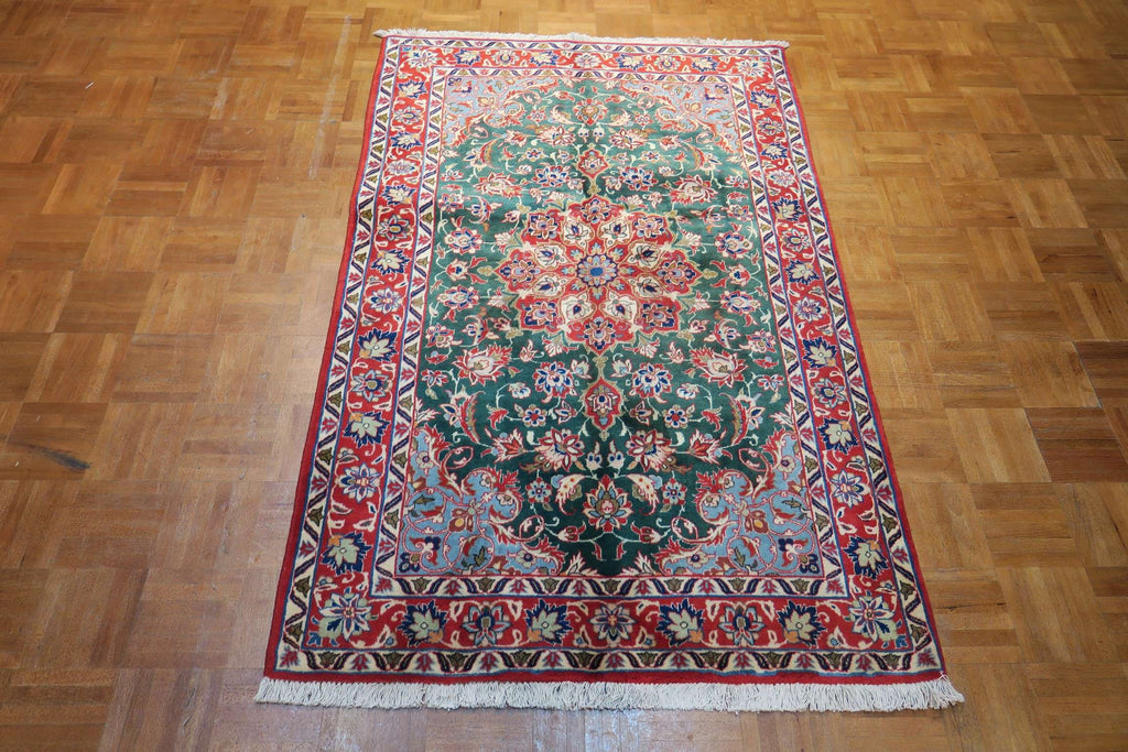 3' 4" x 5' 1" Vintage Najafabad Rug