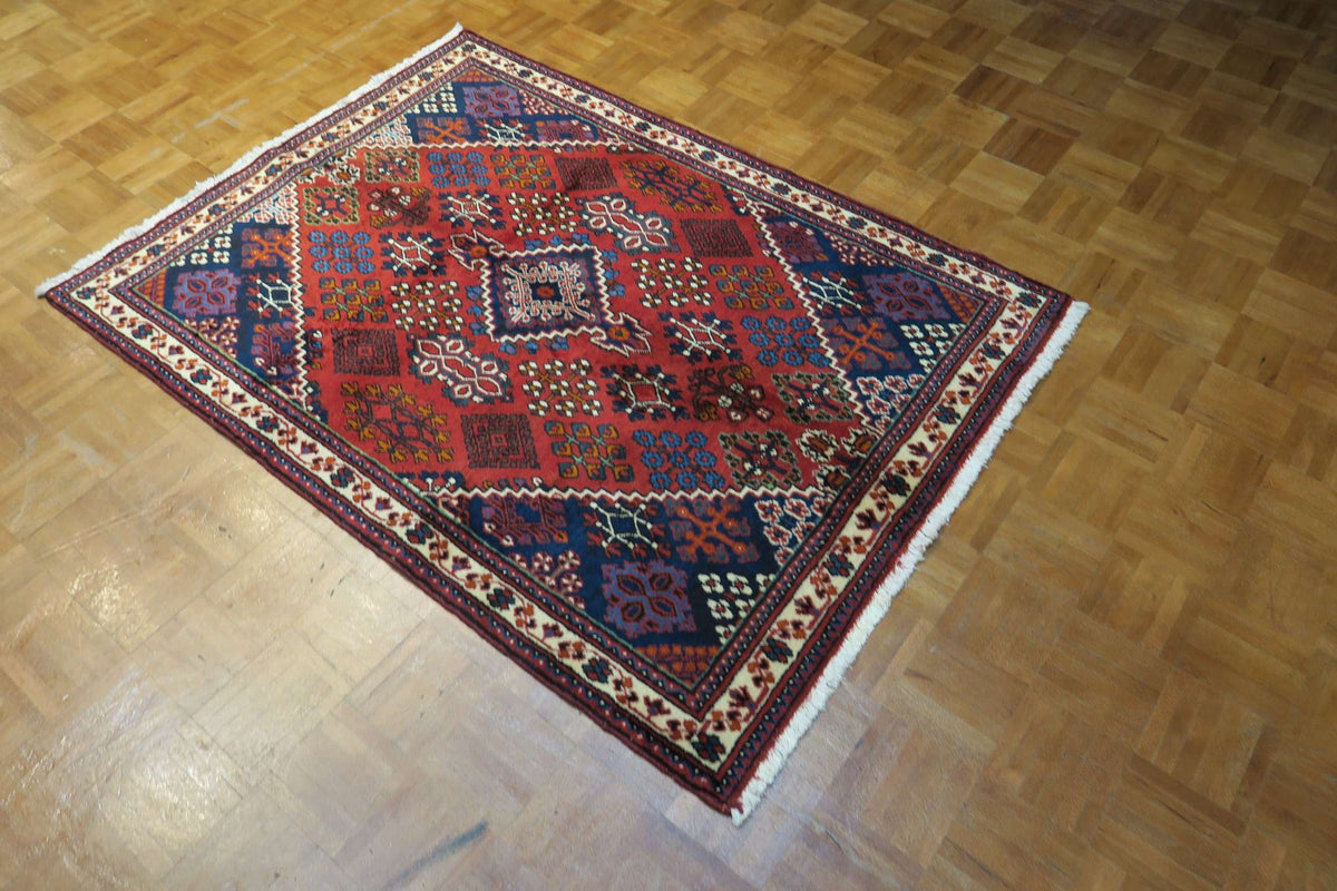3' 8" x 5' 3" Persian Joshaghan Rug