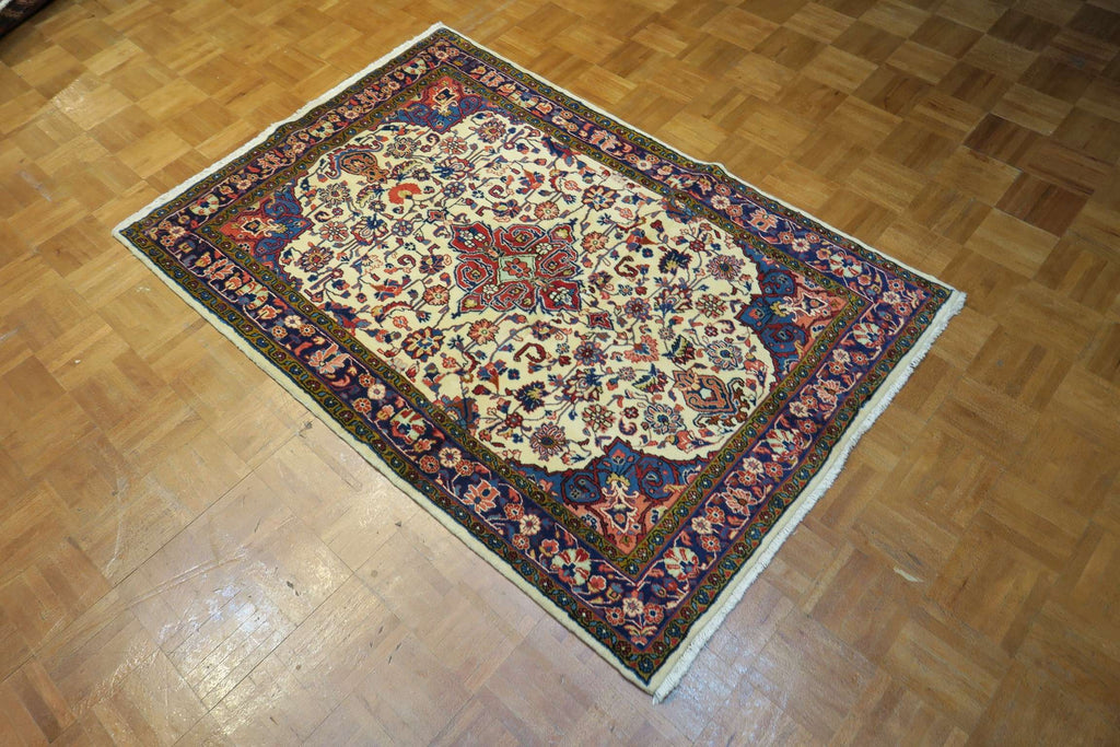 3' 5" x 5' 3" Persian Sarouk Rug