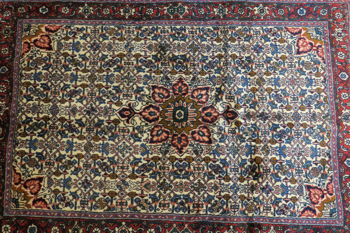 3' 4" x 4' 9" Persian Zanjan Rug