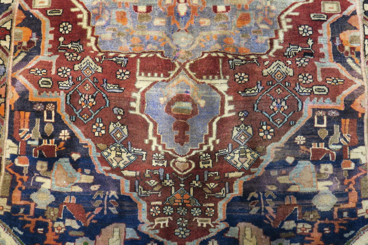 4' 3" x 7' 1" Persian Zanjan Rug image 2