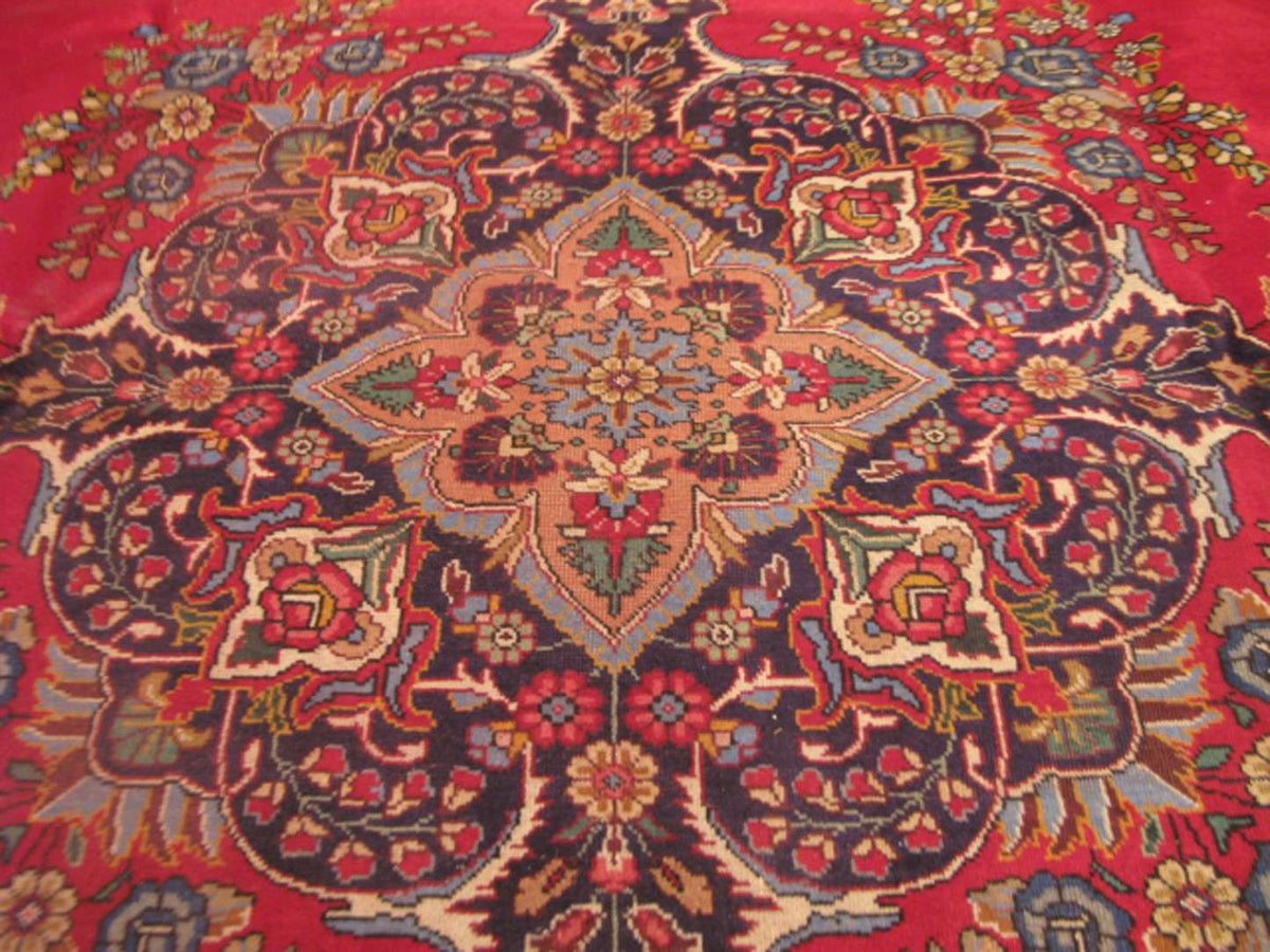10' 3" x 12' 1" Persian Tabriz Rug image 2