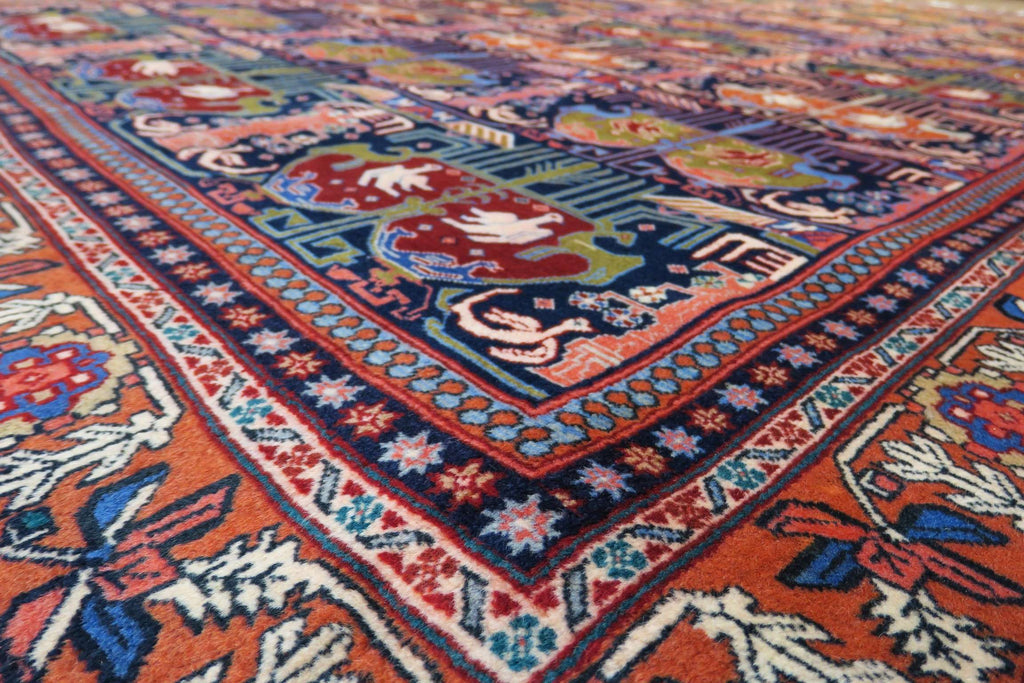 7' 2" x 10' 4" Vintage Ardabil Rug image 3