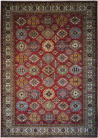 10' 0" x 14' 0" Pakistan Kazak Rug image 0