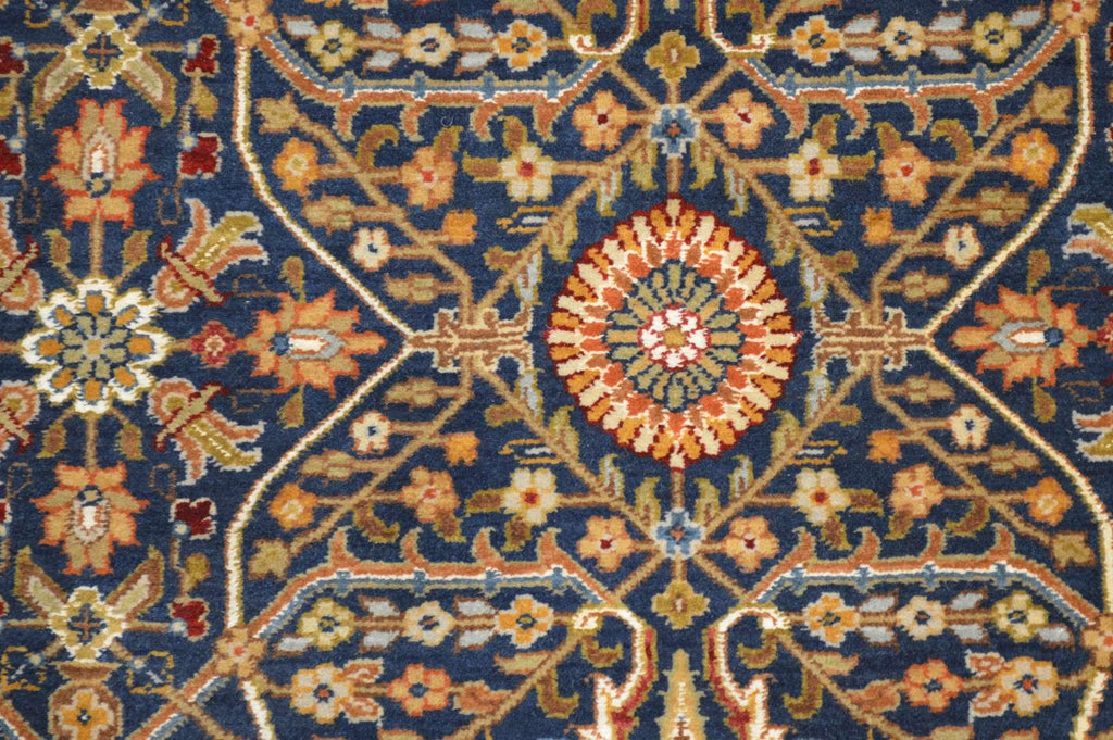 8' 1" x 8' 1" India Agra Square Rug image 4