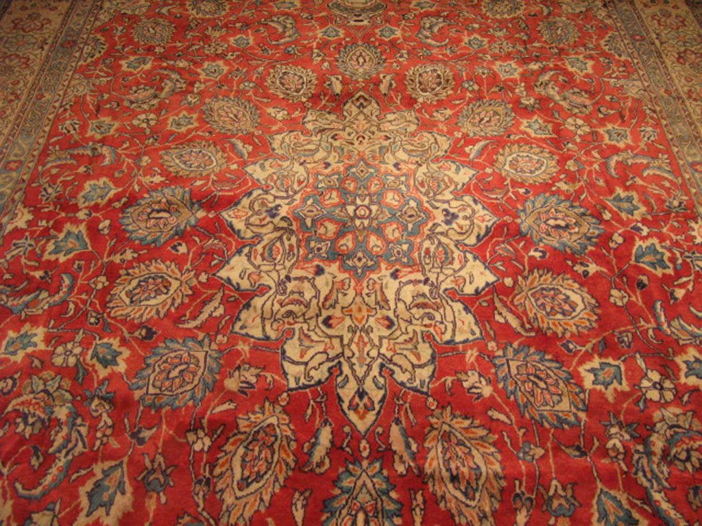 9' 0" x 13' 9" Persian Sarouk Rug image 8