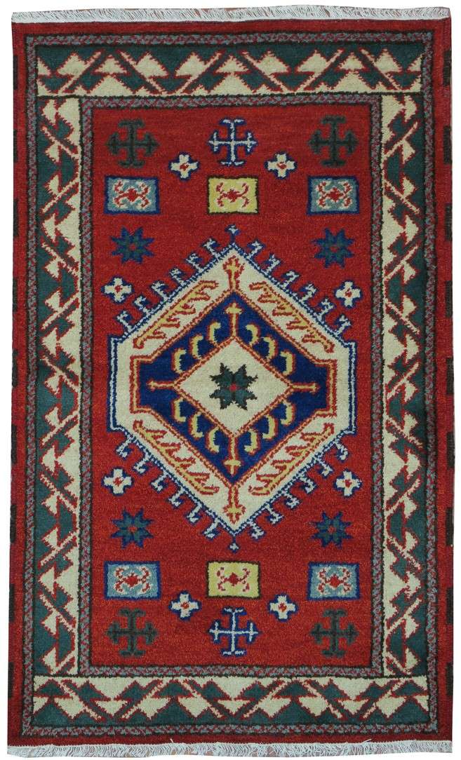3' 0" x 5' 0" India Kazak Rug image 0